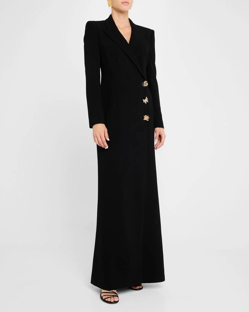 Zuhair Murad Double-Breasted Cady Maxi Tuxedo Dress 2