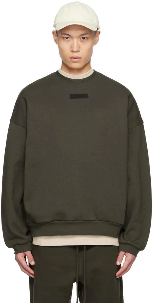 Fear of God ESSENTIALS Gray Crewneck Sweatshirt 1