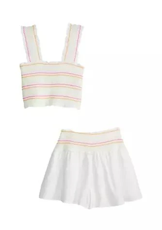 Cabana by Crown & Ivy™ By Crown Ivy Girls 7 16 Smocked Set 1