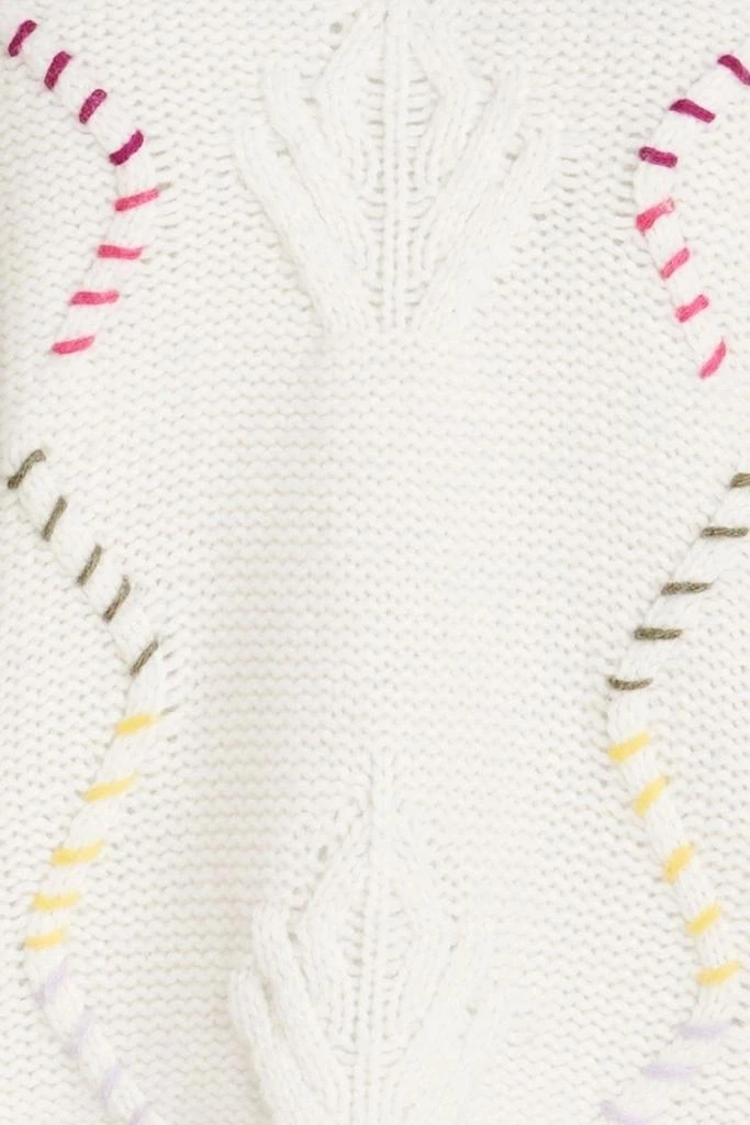 Autumn Cashmere Embroidered knitted turtleneck sweater 4