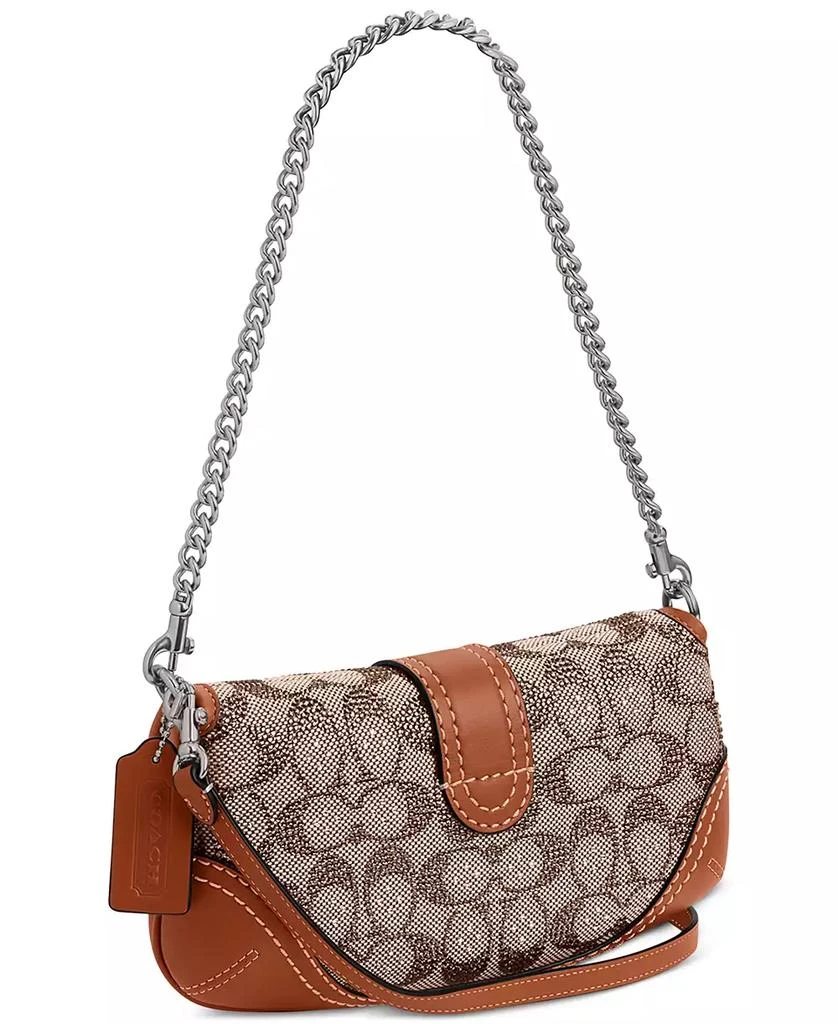 Coach Soho Small Crystal Signature Jacquard Shoulder Bag 25 6