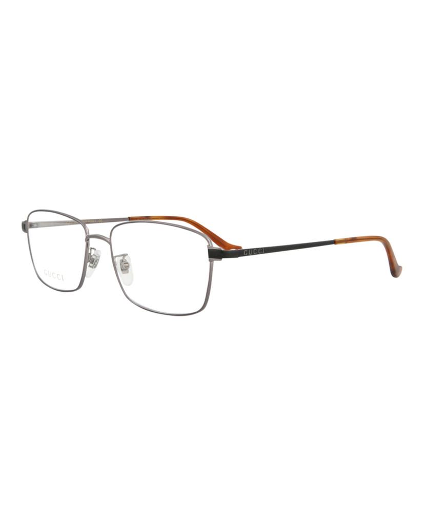 Gucci Square-Frame Metal Optical Frames