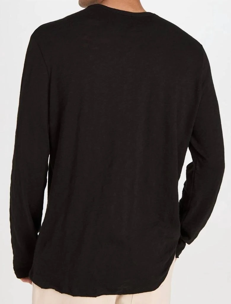 ATM Atm - Slub Jersey Destroyed Wash Henley Top 2