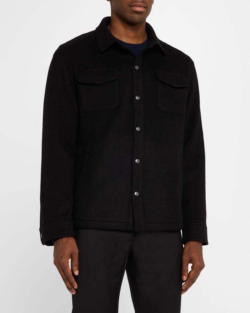 Peter Millar Men's Crown Flex Wool Fleece Shirt Jacket 4