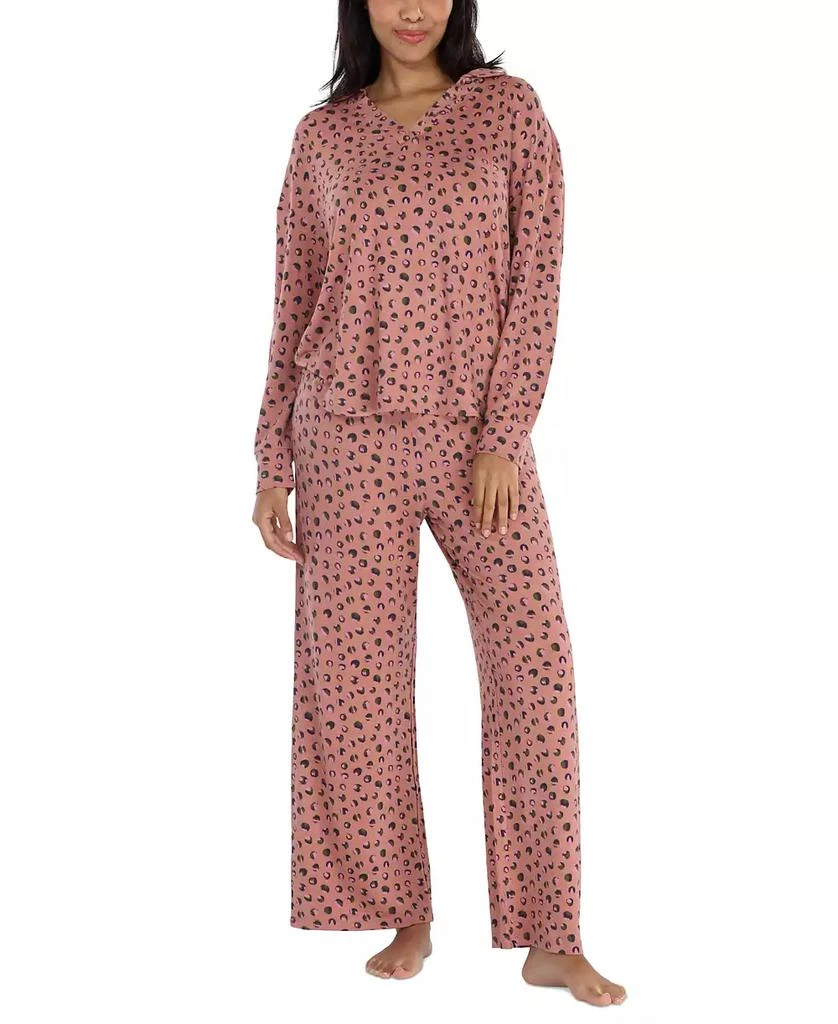 Honeydew Intimates Women's 2-Pc. Henley French Terry Pajamas Set 1