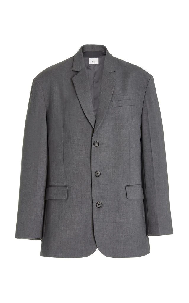 The Frankie Shop The Frankie Shop - Gelso Oversized Woven Blazer - Grey - M/L - Moda Operandi 1