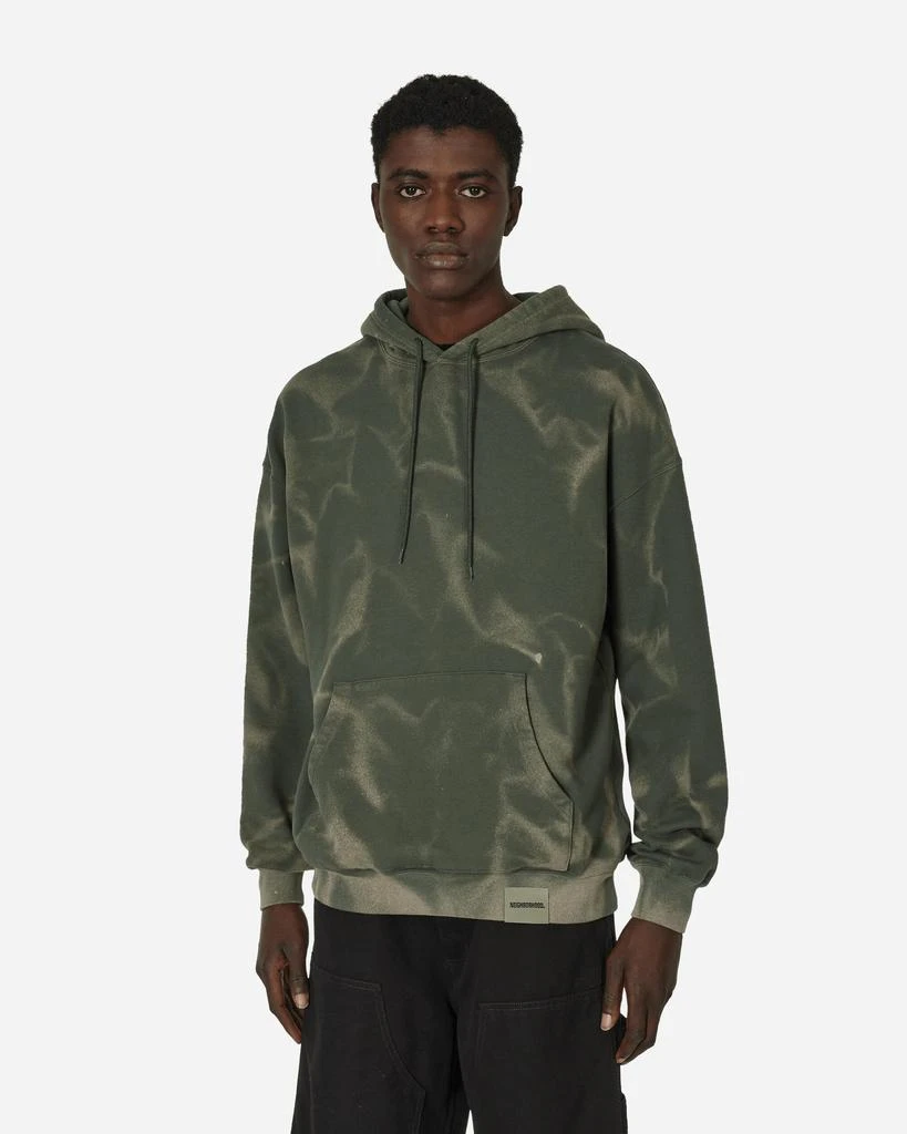 NEIGHBORHOOD Tie-Dye Hooded Sweatshirt Olive Drab 1