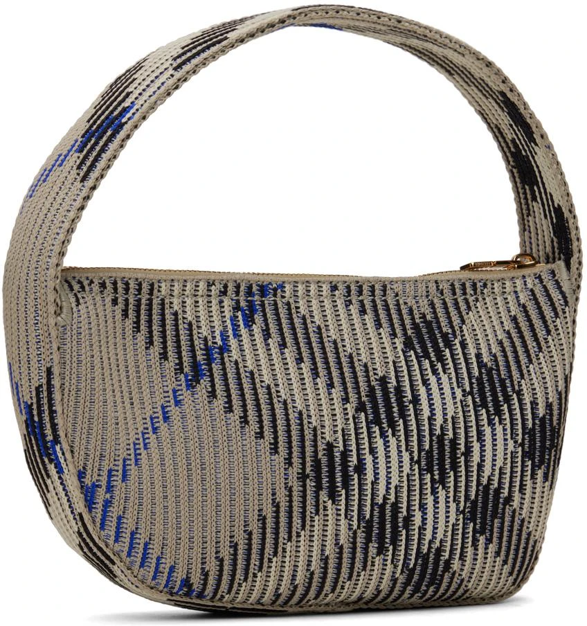 Burberry Off-White Check Mini Knitted Bag 3