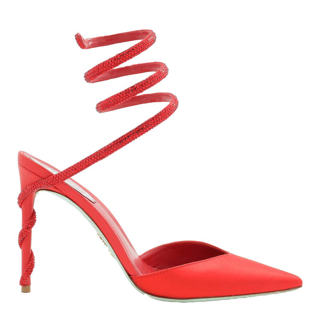 サンダル・ミュール Saint Laurent Zeppe La Scandale In Satin Rust Color Zeppe La Scandale Wedge Sandals – MAYFEYR