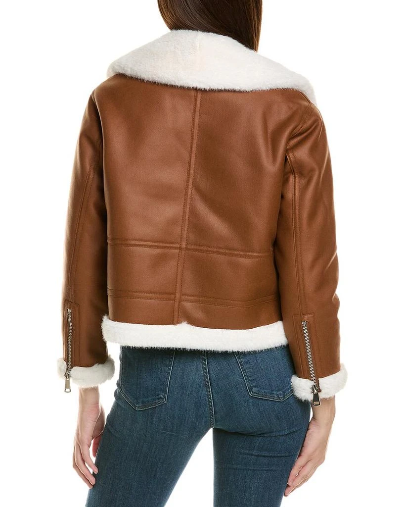 Adrienne Landau Asymmetrical Aviator Jacket 2