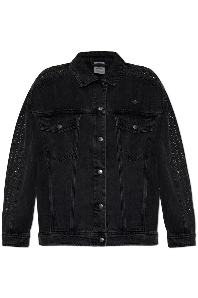 Adidas Denim jacket with shimmering sequins 1