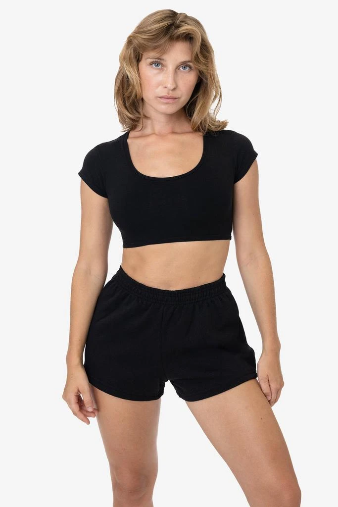 Los Angeles Apparel MWF314 - 10 oz. Mid-Weight Poly Cotton Fleece Short Shorts 6