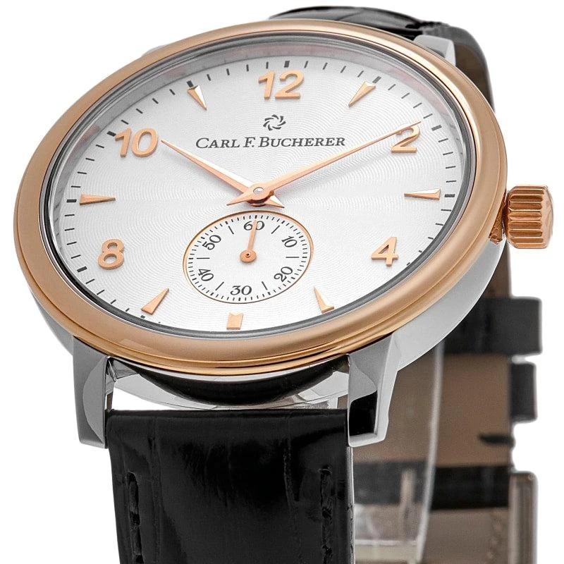 Carl F. Bucherer Adamavi Hand Wind Silver Dial Alligator Leather Strap Men's Watch 00.10316.07.26.01 2