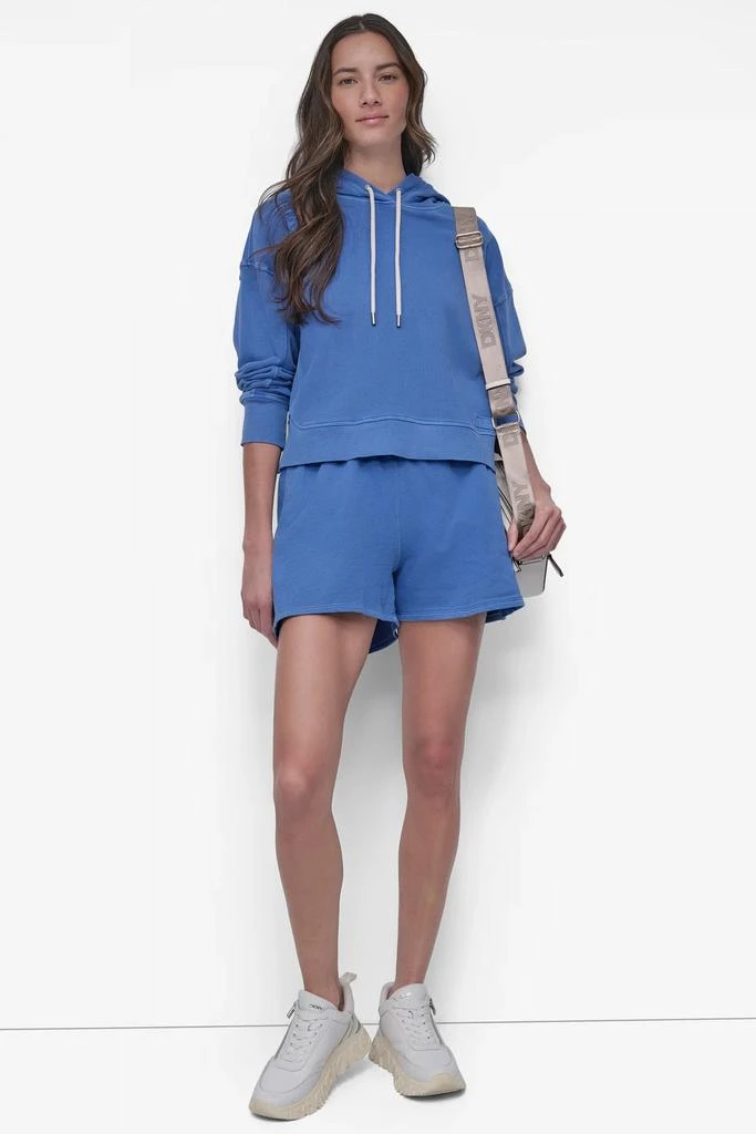 DKNY EXTRA HIGH-RISE RIB-TRIMMED SWEAT SHORT 5