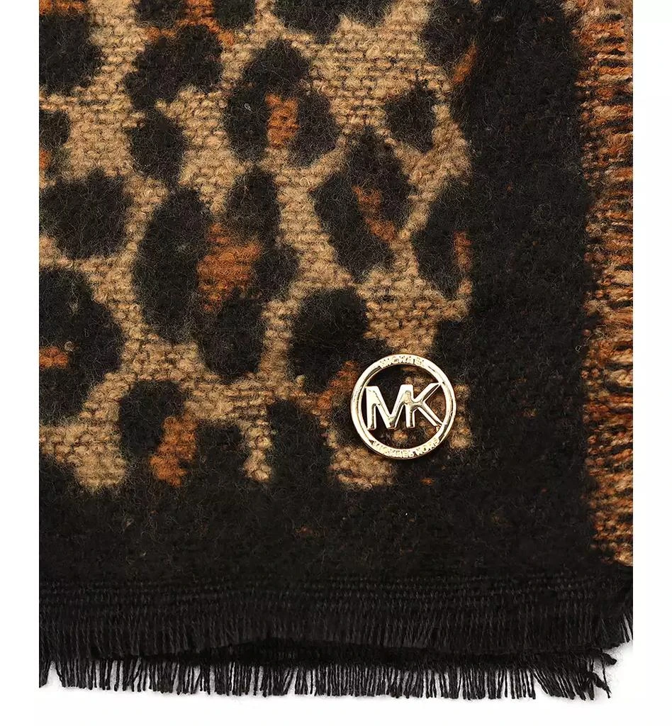 Michael Kors Women's Bouclé Leopard-Print Scarf 4