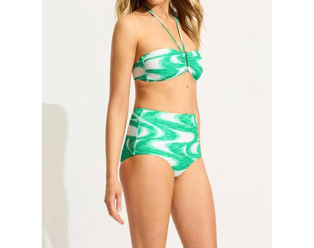 Seafolly Wavelength U Wire Bandeau In Jade 2