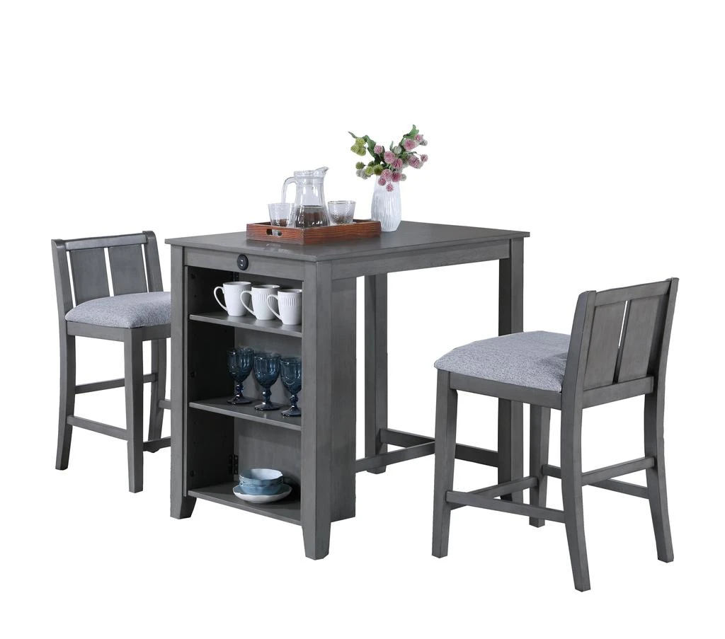 Streamdale Furniture Streamdale Cozy and Compact Graham Collection Breakfast Nook with Storage 2
