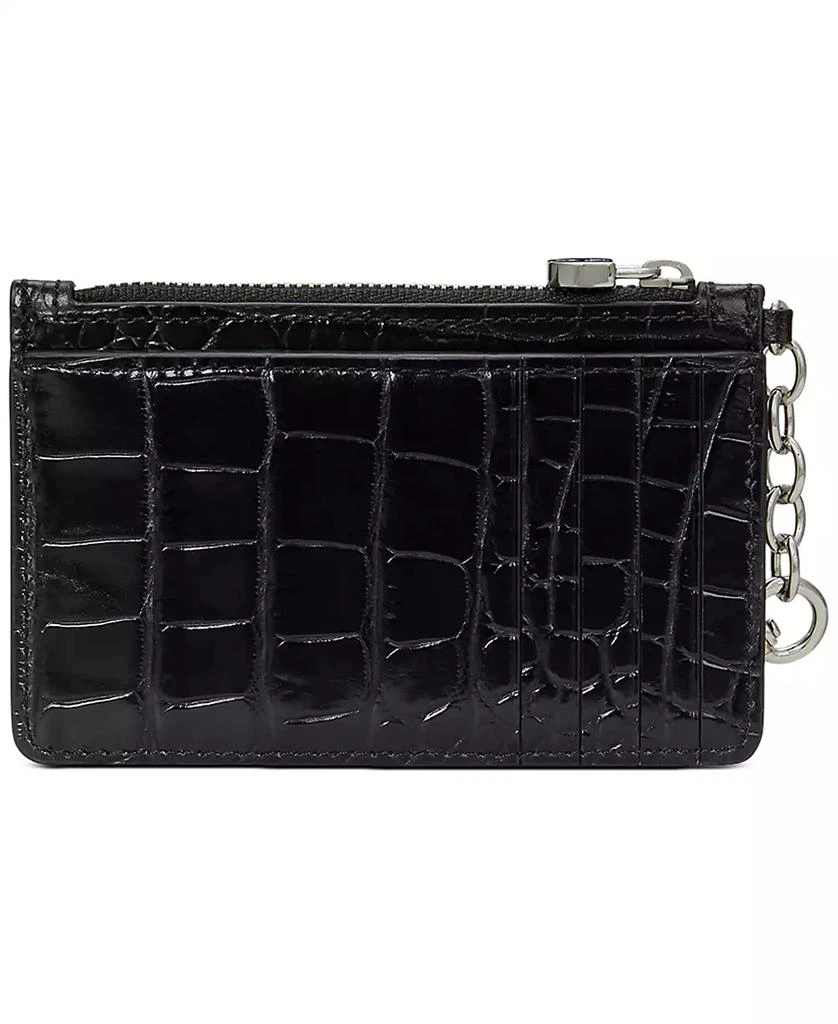 Ralph Lauren Croc-Embossed Leather Zip Card Case 2