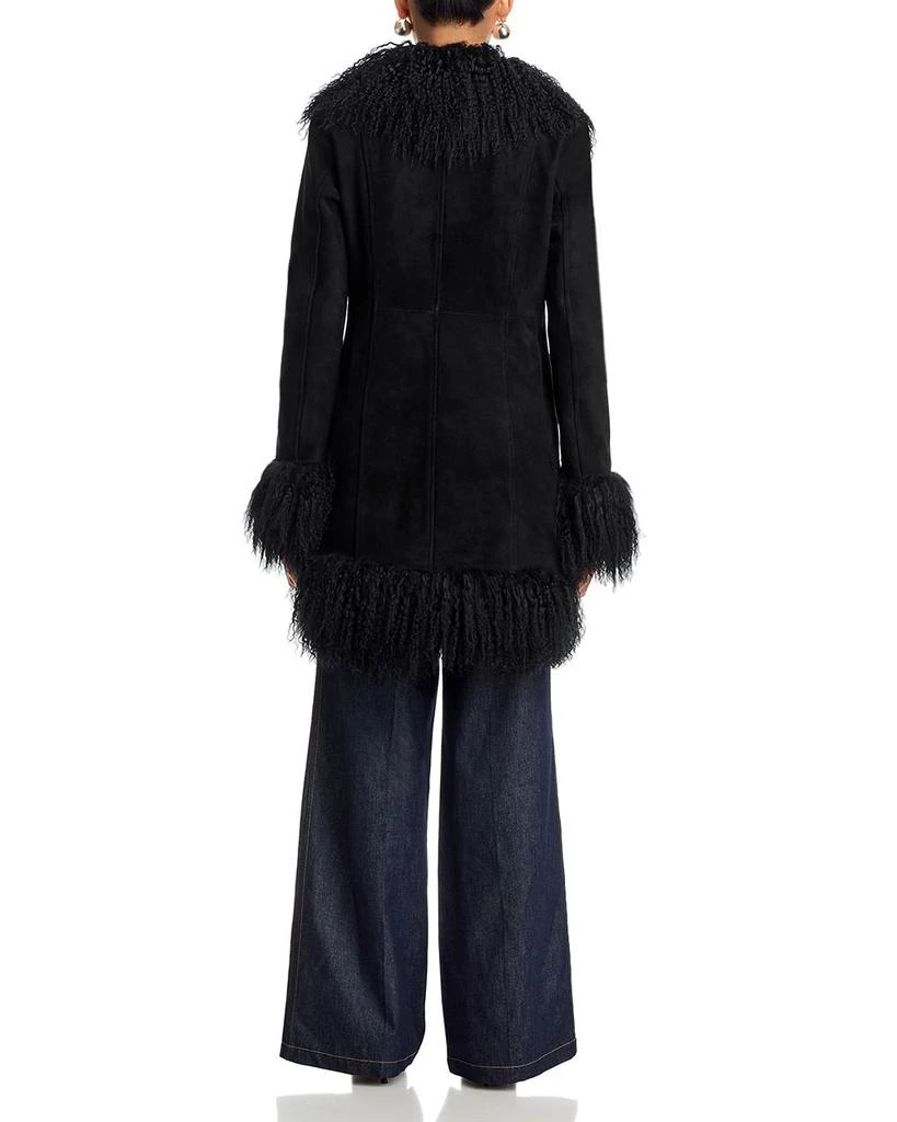Susanna Chow Dorothy Shearling Midi Coat 4