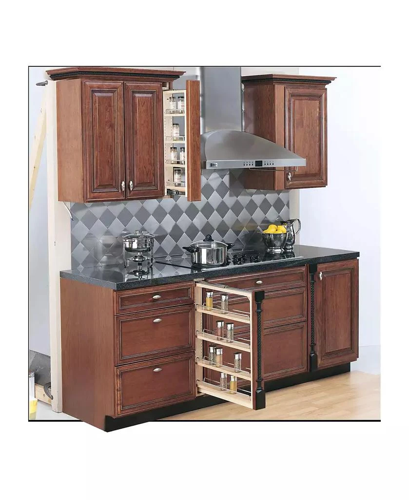 Rev-A-Shelf 3" Pull Out Kitchen Cabinet Filler Organizer Spice Rack, 432-BF-3C 5
