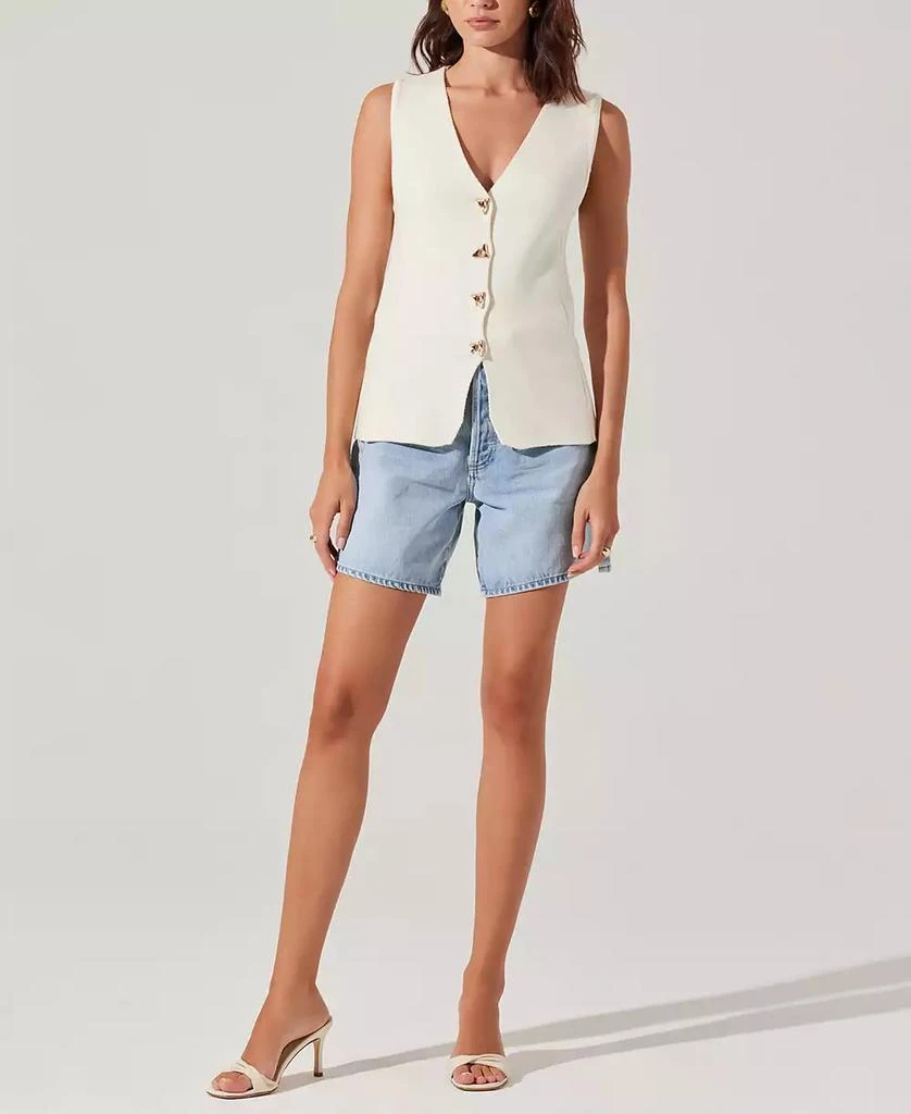 ASTR Women's Jayce Cotton Sweater Vest 6