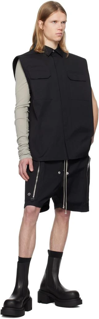 Rick Owens Black Hollywood Heavy Bauhaus Bela Shorts 4