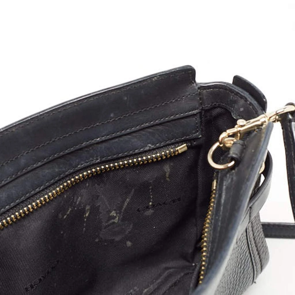 Coach Coach Black Leather Swagger Wristlet Crossbody Bag 9