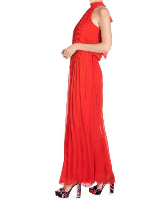 Meghan LA Wild Orchid Solid-Hued Pleated Jumpsuit 3