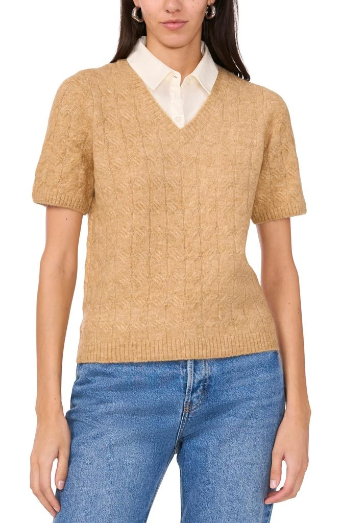 1. State Twofer Cable Stitch Sweater 5
