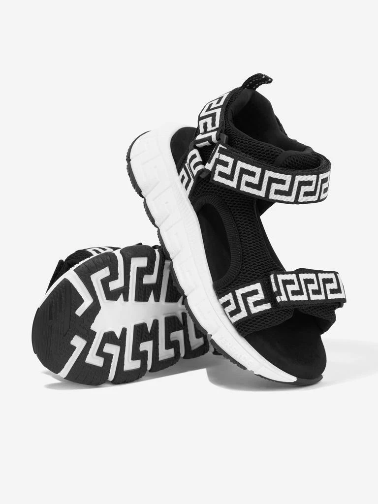 Versace Versace Kids Greca Strap Sandals in Black 2