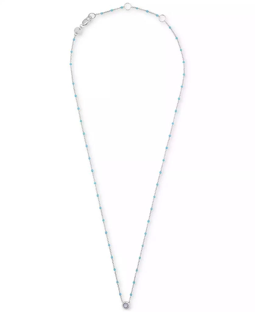 Macy's Birthstone Gemstone Necklace in Sterling Silver, 16" + 2" extender 5