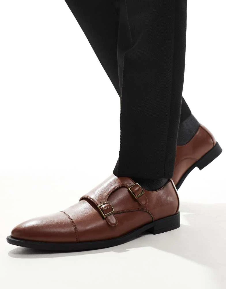 ASOS ASOS DESIGN monk shoes in tan 3