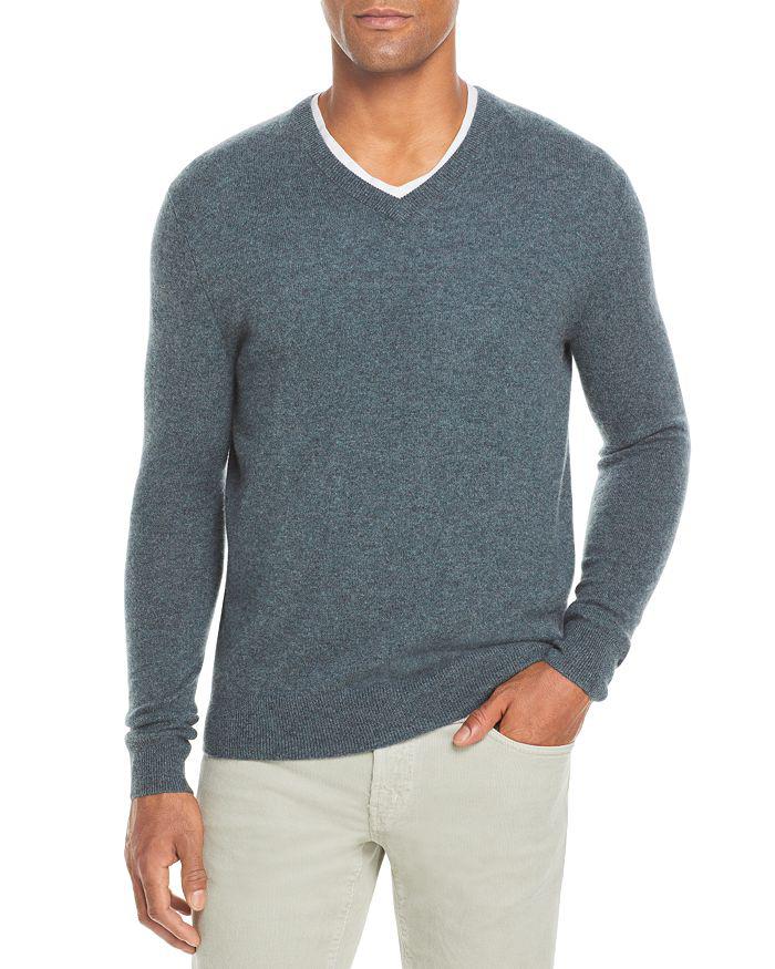 Bloomingdale’s Men’s Store Merino Wool Quarter Zip Sweater high quality Size M Navy Marine