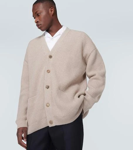 Prada Oversized ribbed-knit cashmere cardigan 5