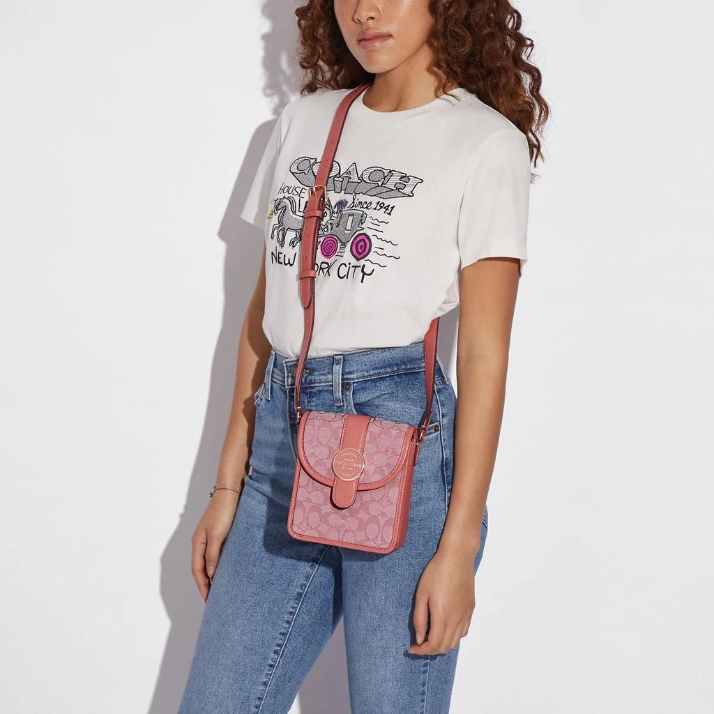 Coach Coach Outlet North/South Lonnie Crossbody In Signature Jacquard 3