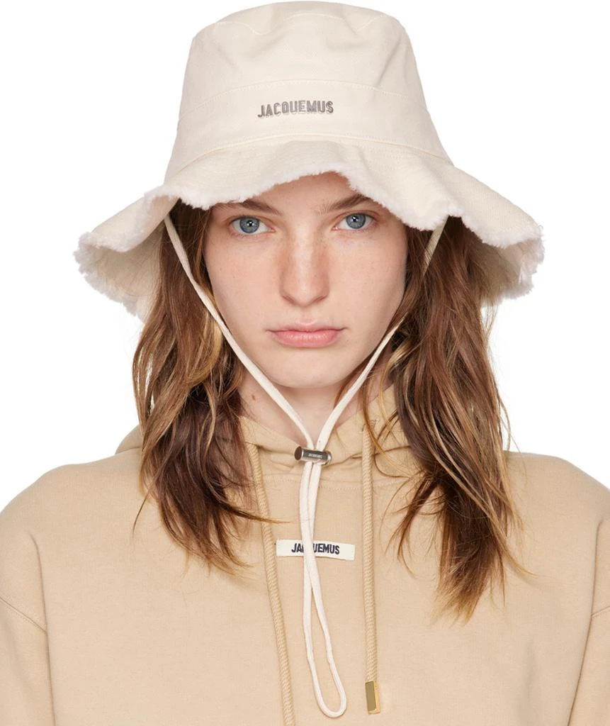 Jacquemus Off-White Les Classiques 'Le bob Artichaut' Bucket Hat 1