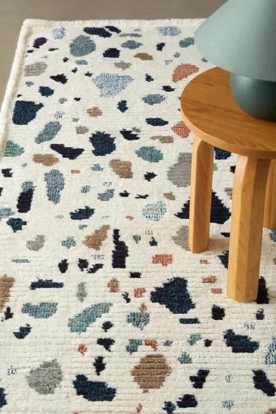 Urban Outfitters Terrazzo Fringe Shag Rug 5