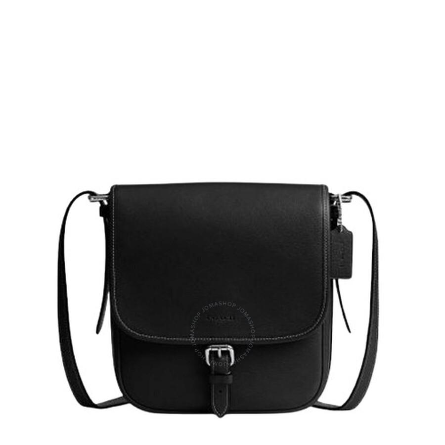 Coach Hitch Flap Crossbody Bag - Black