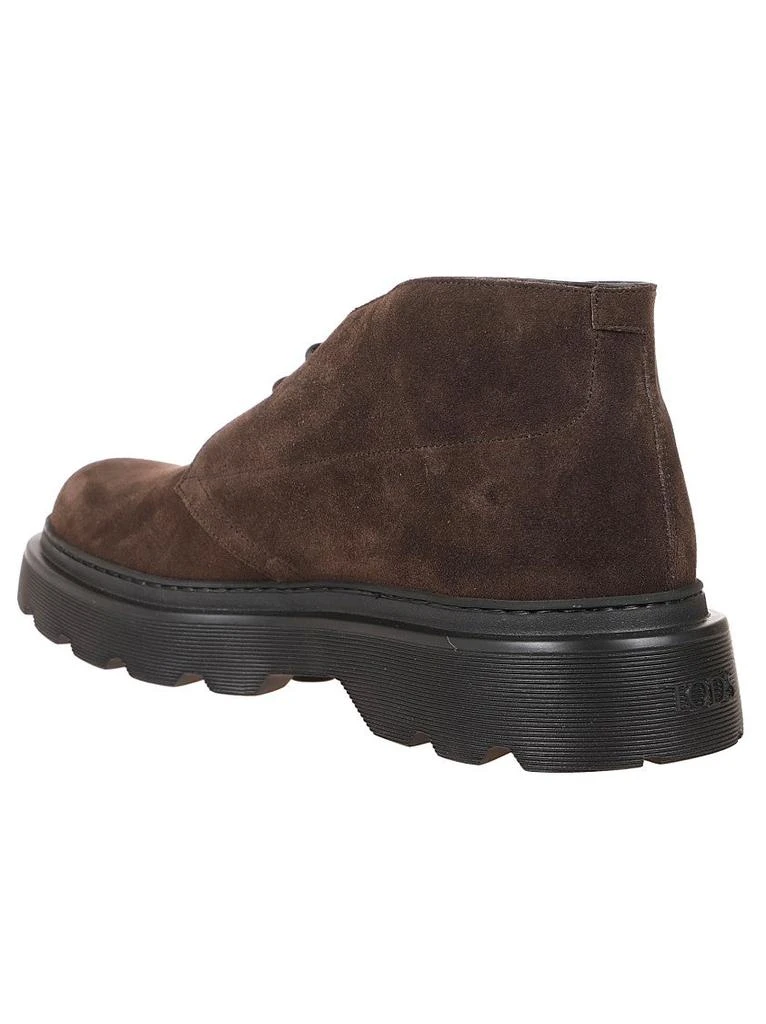 Tod's Brown Suede Casual Shoes With Rubber Sole 3
