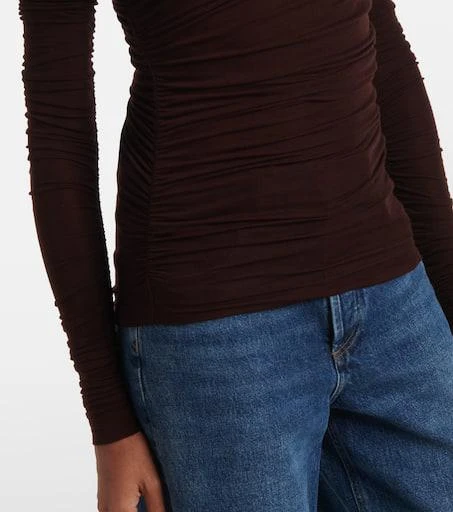 AGOLDE Tania draped jersey top 5