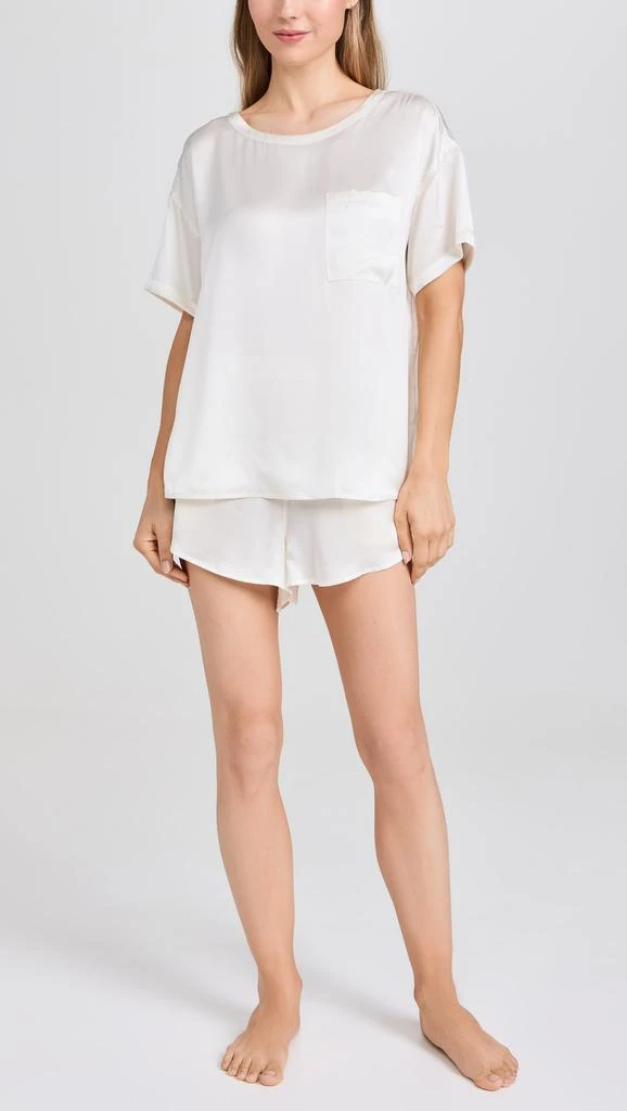 Lunya Washable Silk Tee Short Set 6