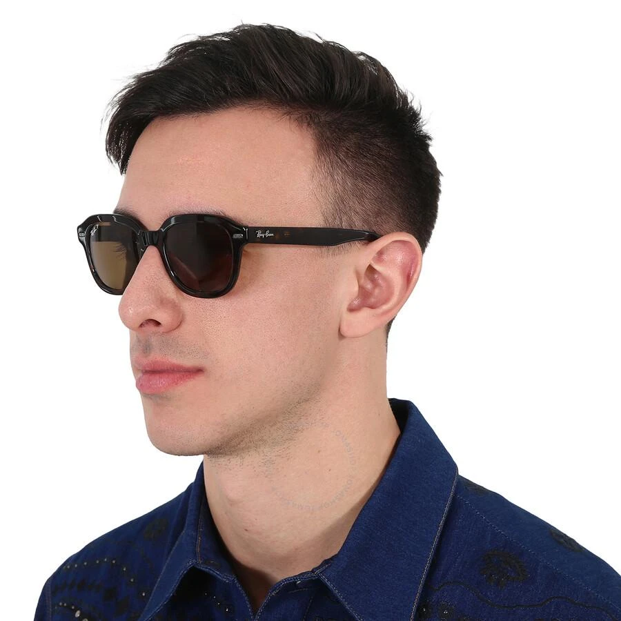Ray-Ban Erik Polarized Brown Square Unisex Sunglasses RB4398 902/57 53 2