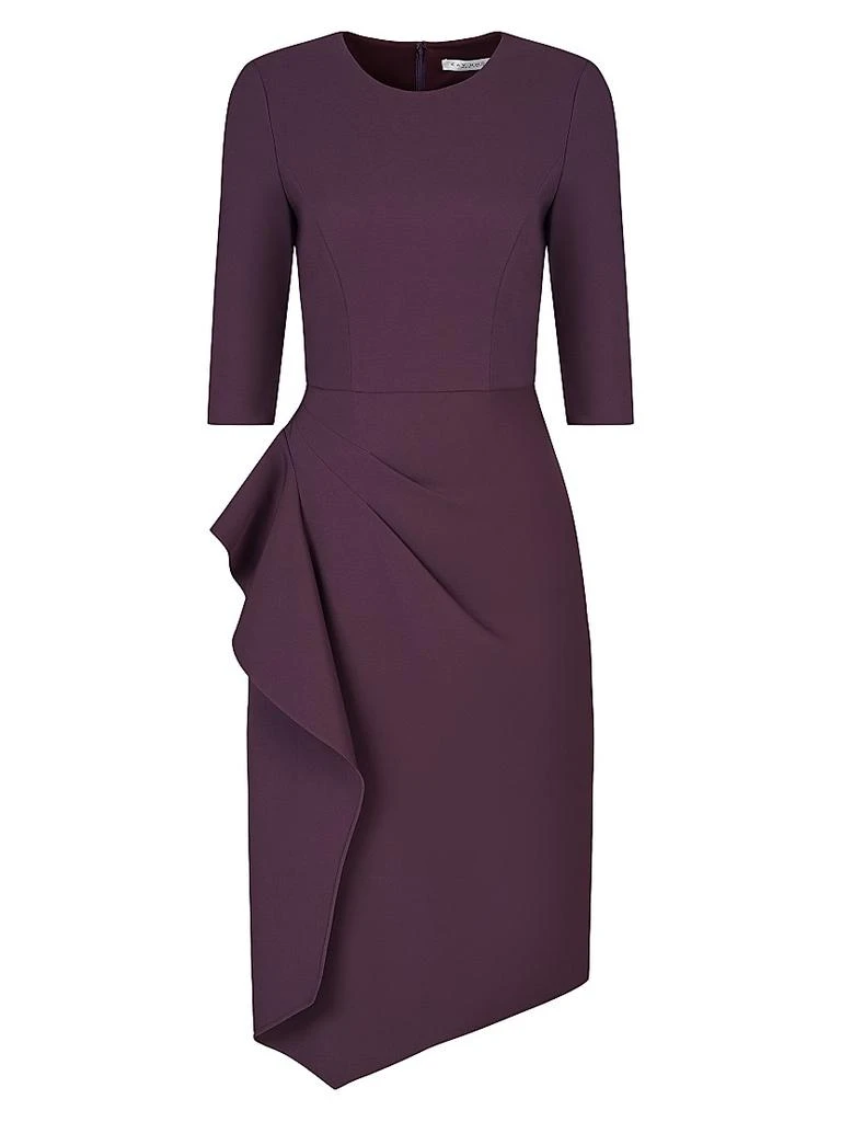 Kay Unger Esther Stretch Crêpe Cocktail Dress 1