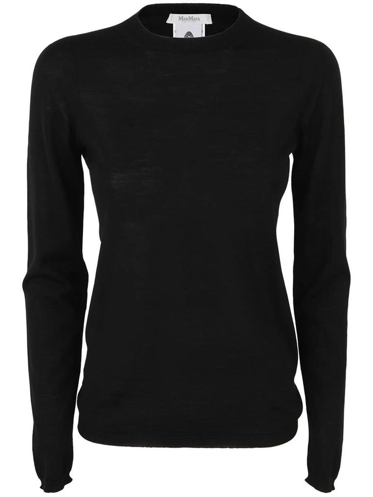 Max Mara Max Mara Peach Crew Neck Sweater Clothing 1