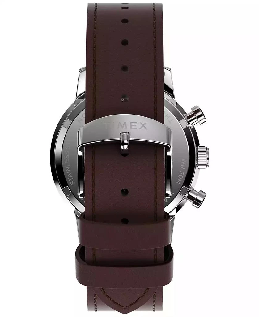 Timex Men
s Chronograph Brown Leather Watch, 40mm 3