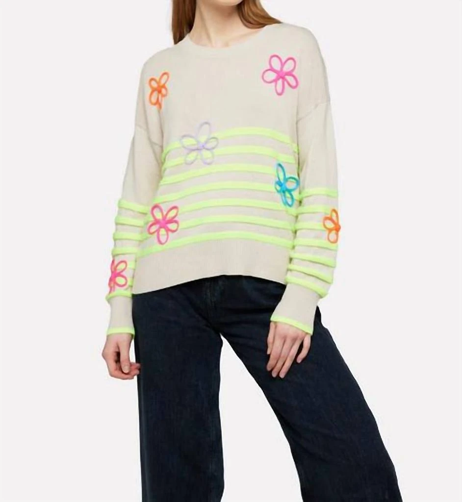 Always Whisper - Stripe Crew Sweater 1