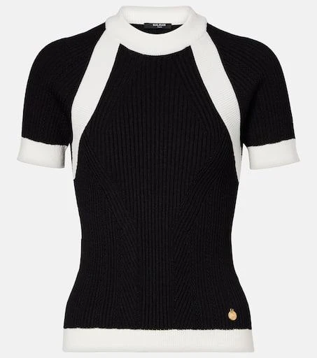 Balmain Ribbed-knit top 1