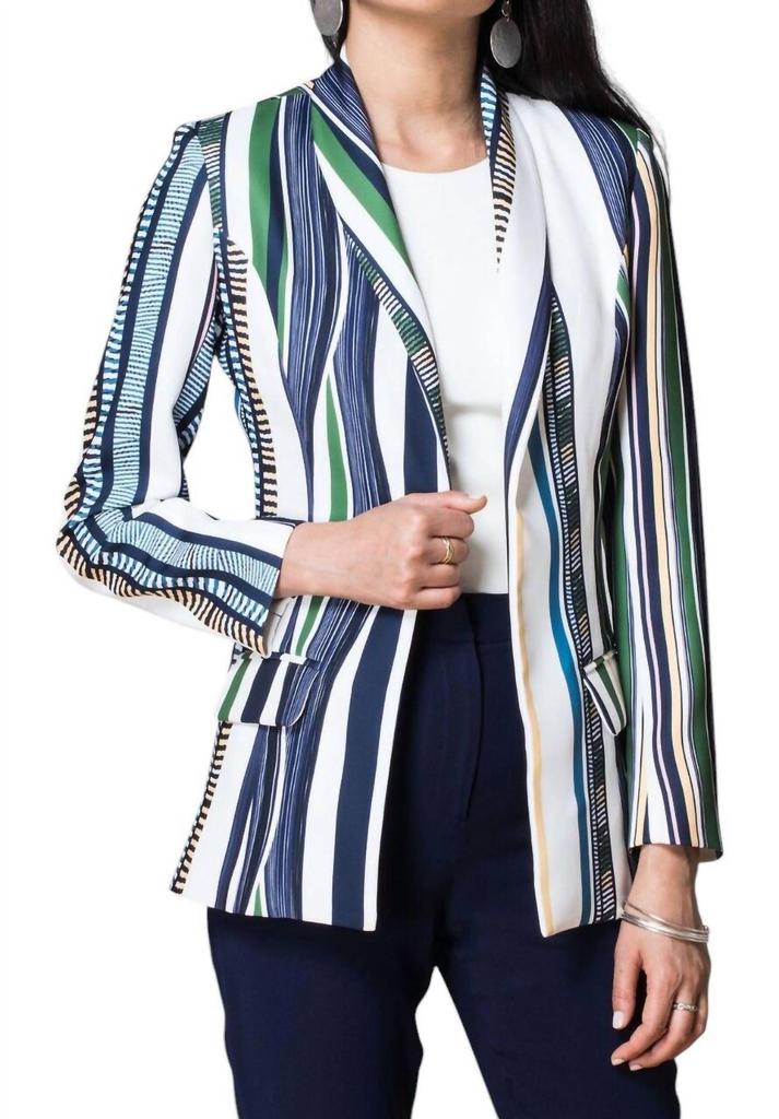 Sachin & Babi Sachin & Babi - Uva Colored Striped Blazer