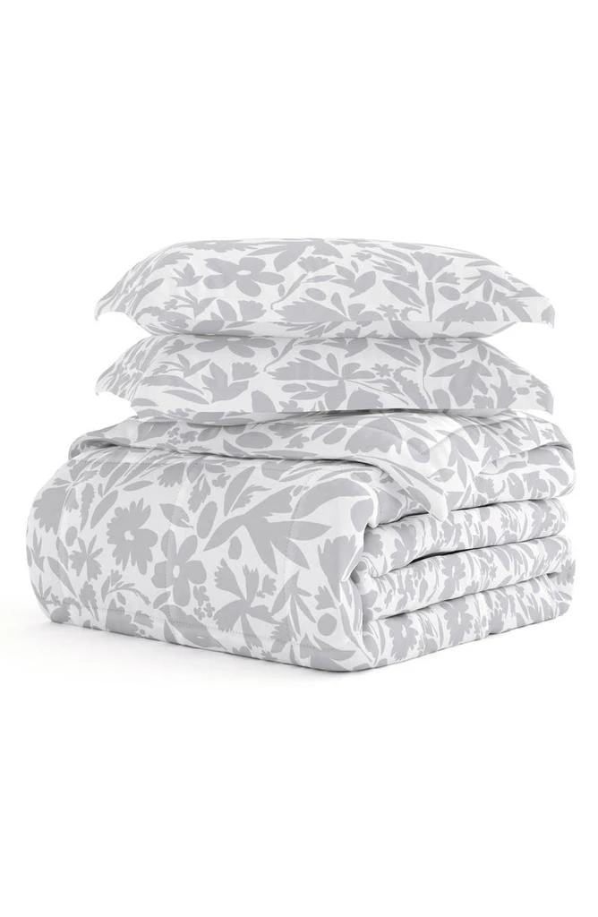 IENJOY HOME HOME SPUN Premium Down Alternative Abstract Garden Patterned Comforter Set 1
