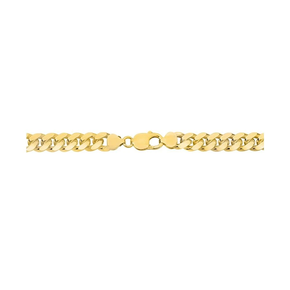 Italian Gold Men's Solid Cuban Link Bracelet in 14k Gold-Plated Sterling Silver 3